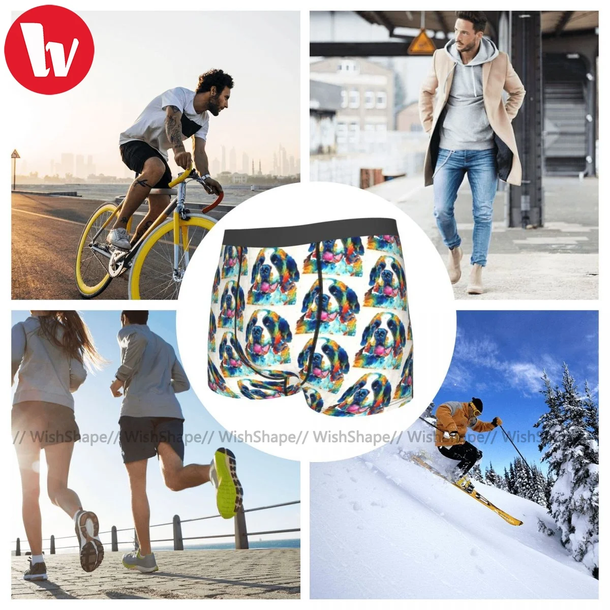 Pop Art Underwear Men Printed Plain Trunk Pouch Hot Polyester Boxer Brief
Pop Art Underwear Men Printed Plain Trunk Pouch Hot Polyester Boxer Brief