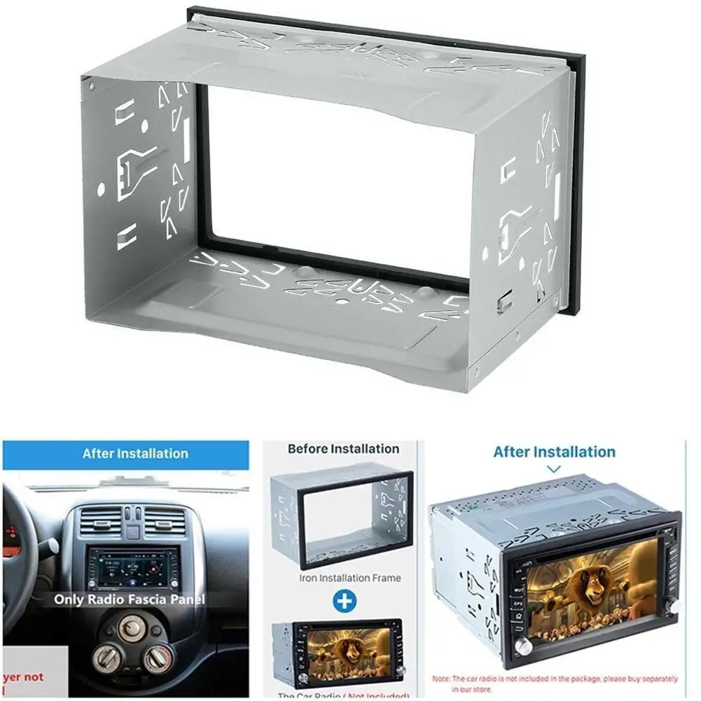

2Din Fittings Kit Radio Heads Unit Installation Frame General Modified Frame DVD Navigation Bracket Panel For Volkswage ISO