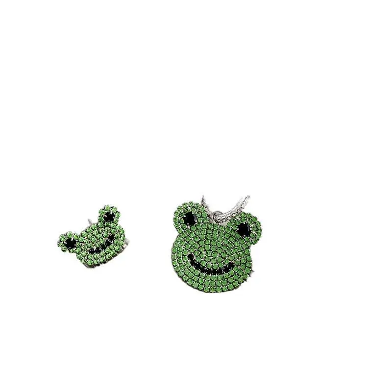 Orgin Summer Romantic Rhinestone Green Asymmetric Frog Dangle Earrings for Women Delicate Animal Earrings Party Jewellery
Orgin Summer Romantic Rhinestone Green Asymmetric Frog Dangle Earrings for Women Delicate Animal Earrings Party Jewellery