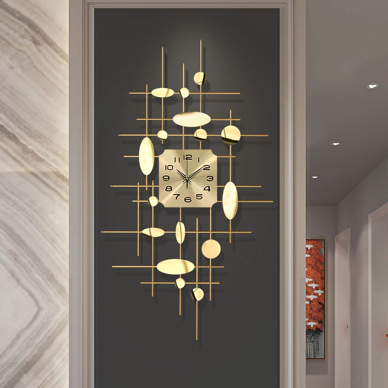 European Luxury Wrought Iron Golden Wall Clock Wall Sticker Home Livingroom Wall Mural Crafts Hotel Wall Hanging Decoration Art
European Luxury Wrought Iron Golden Wall Clock Wall Sticker Home Livingroom Wall Mural Crafts Hotel Wall Hanging Decoration Art