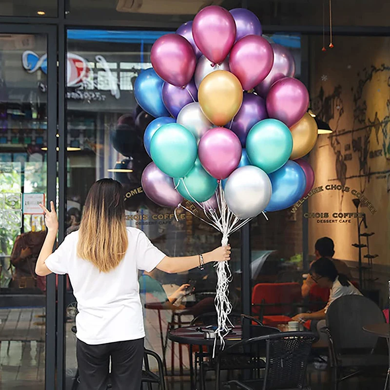 100 PCS glossy metal pearl latex balloons chrome-plated helium balloons birthday halloween party decoration
100 PCS glossy metal pearl latex balloons chrome-plated helium balloons birthday halloween party decoration