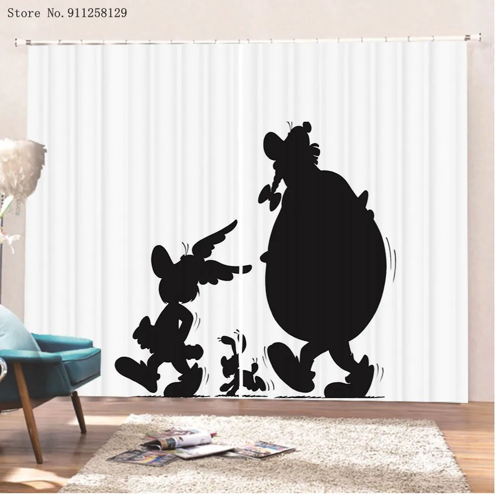 Asterix Window Curtains 3D Print Animation Cartoon Window Drapes 2 Panels For Living Room Window Treatments Home Decoration
Asterix Window Curtains 3D Print Animation Cartoon Window Drapes 2 Panels For Living Room Window Treatments Home Decoration