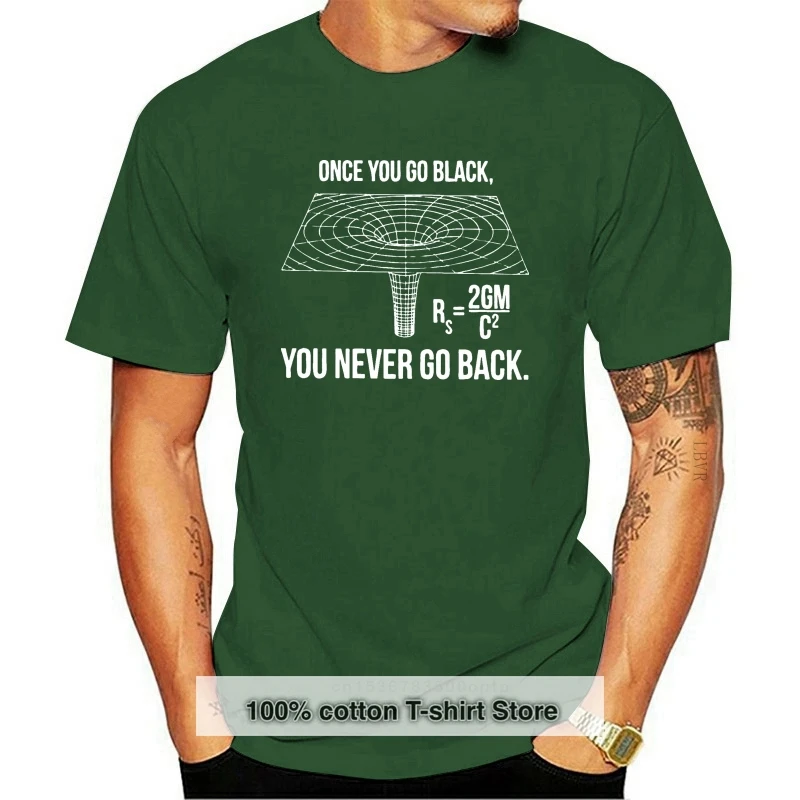 Once You Go Black Black Hole Equation T-Shirt for Men Science Humor Engineer Astronomy Physics 100% Cotton Tee T Shirts 4XL Tops
Once You Go Black Black Hole Equation T-Shirt for Men Science Humor Engineer Astronomy Physics 100% Cotton Tee T Shirts 4XL Tops