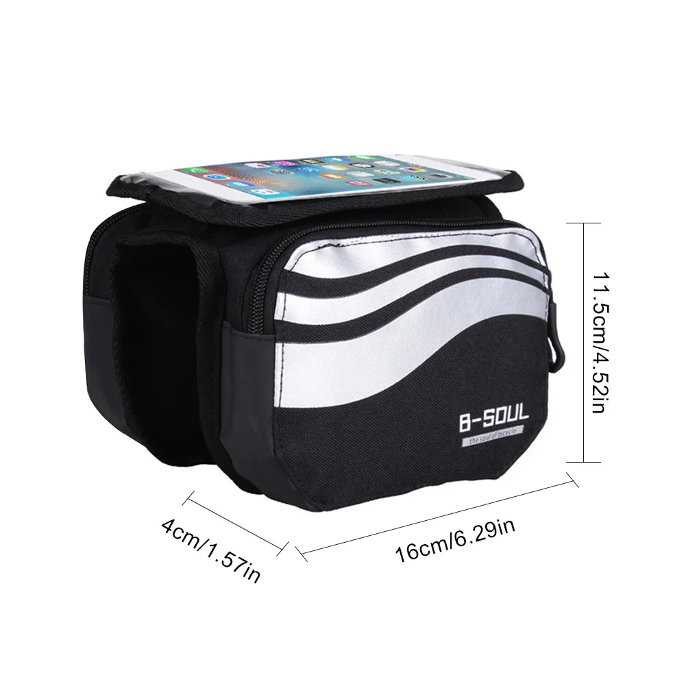 NEW Bike Frame Bag Touch Screen Phone Holder(5.7") Front Triangle Bag with Zip Closure Top Tube Bag
NEW Bike Frame Bag Touch Screen Phone Holder(5.7") Front Triangle Bag with Zip Closure Top Tube Bag