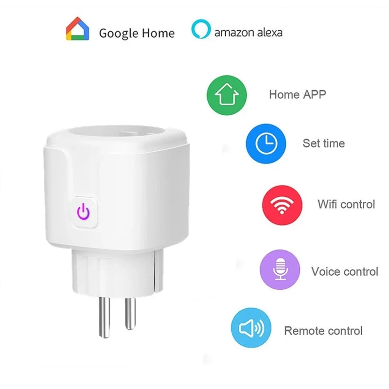 Smart Wifi Plug Adapter 16A Remote Voice Control Power Monitor Stopcontact Timing Functie Werk Met Alexa Google Home
Smart Wifi Plug Adapter 16A Remote Voice Control Power Monitor Stopcontact Timing Functie Werk Met Alexa Google Home