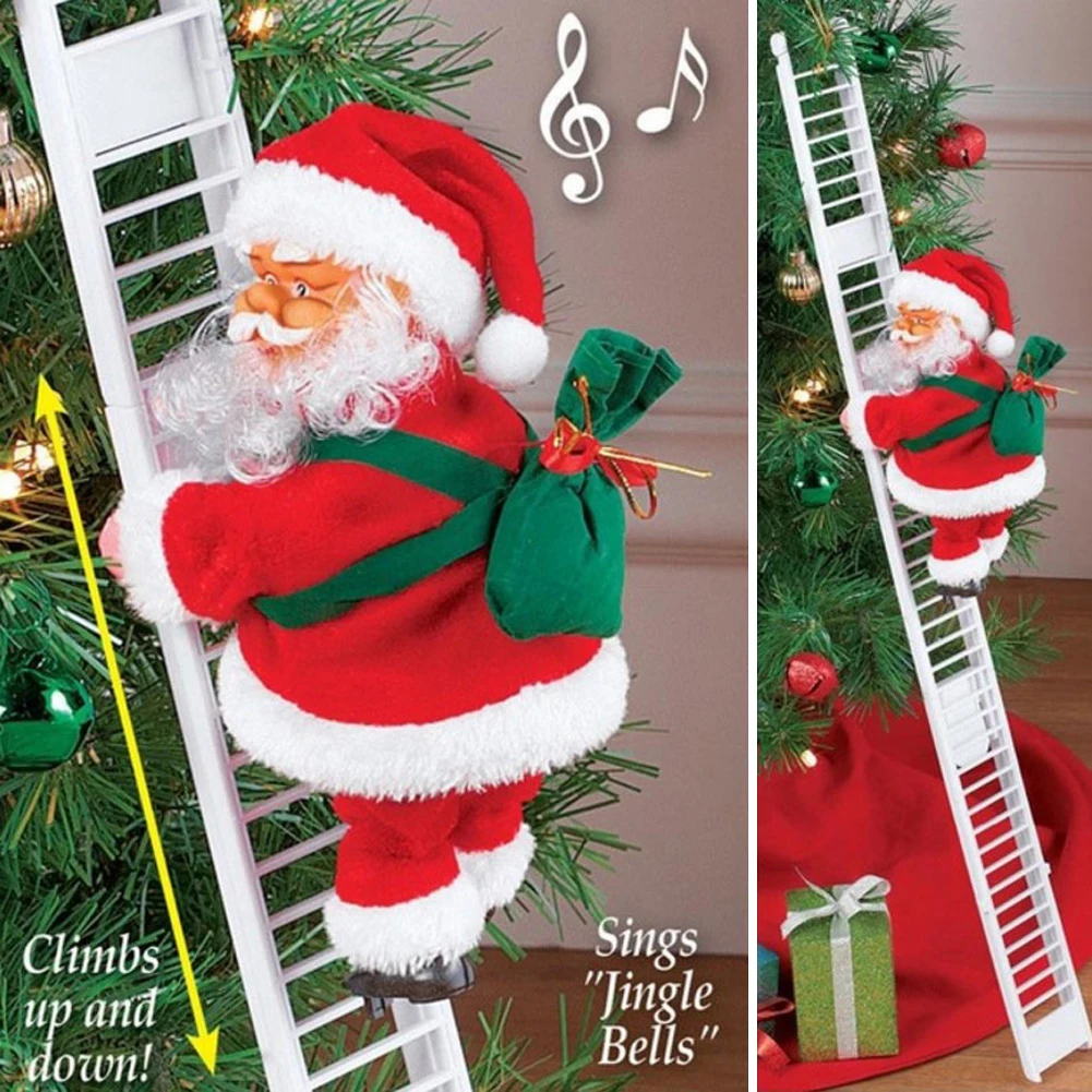 1 Pc Electric Climbing Ladder Santa Claus Christmas Figurine Ornament Gifts With Music,A Great Decoration for Your Home
1 Pc Electric Climbing Ladder Santa Claus Christmas Figurine Ornament Gifts With Music,A Great Decoration for Your Home