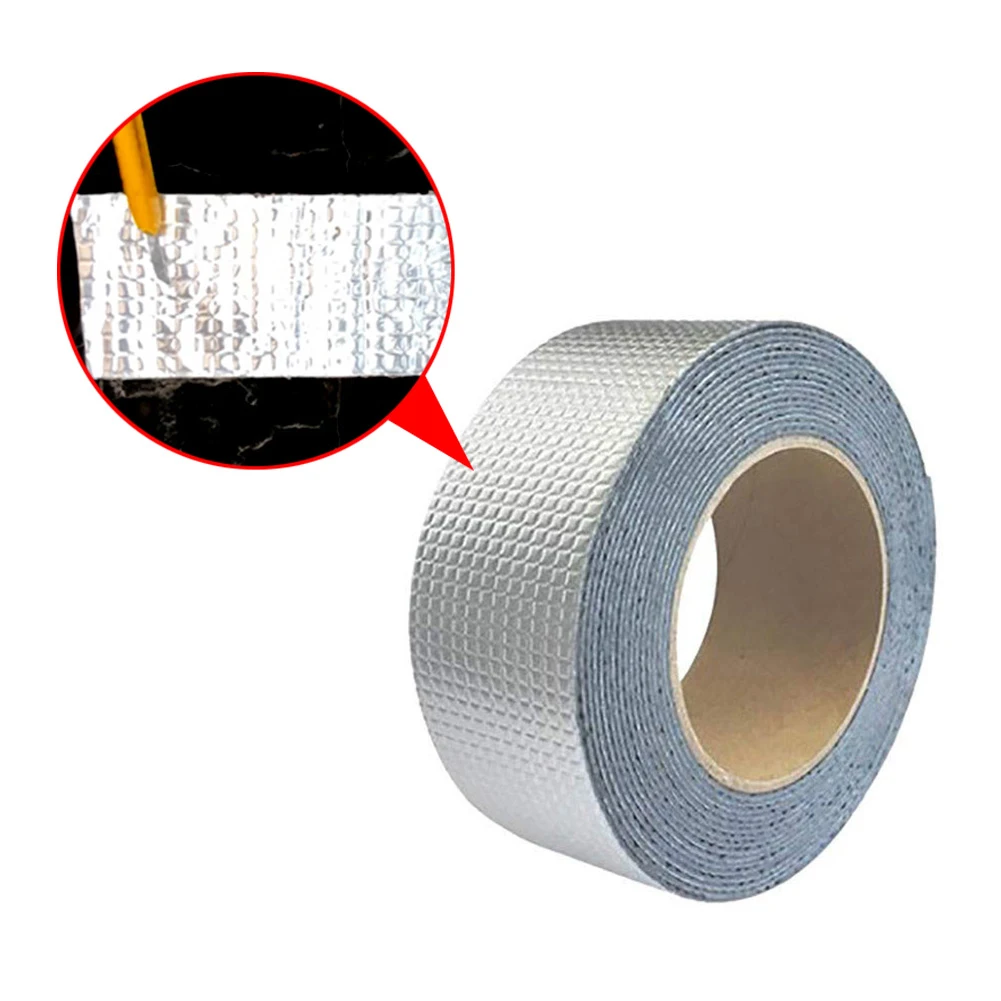 Resistance Waterproof Tape Aluminum Foil Thicken Butyl Tape Wall Crack Roof Duct Repair Adhesive Tape 5-10M Home Renovation Tool
Resistance Waterproof Tape Aluminum Foil Thicken Butyl Tape Wall Crack Roof Duct Repair Adhesive Tape 5-10M Home Renovation Tool