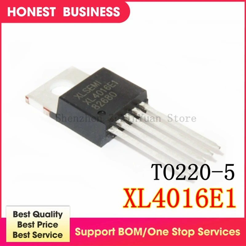 10 шт., Ступенчатая микросхема XL4016E1, 40 в, 8 А, с чипом XL4016, TO220, 4016E1, с IC, для шагового вниз, с чипом, в виде TO220-5
10 шт., Ступенчатая микросхема XL4016E1, 40 в, 8 А, с чипом XL4016, TO220, 4016E1, с IC, для шагового вниз, с чипом, в виде TO220-5