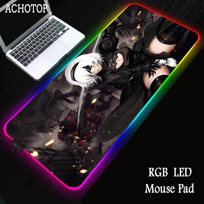 NieR Replicant RGB Gaming Mouse Pad LED Computer Gamer Mousepad Large Game Mousemat Big Mause Pad PC Laptop Keyboard Desk Carpet
NieR Replicant RGB Gaming Mouse Pad LED Computer Gamer Mousepad Large Game Mousemat Big Mause Pad PC Laptop Keyboard Desk Carpet
