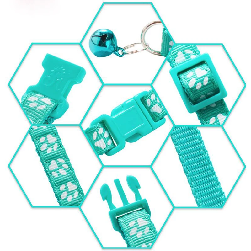 1Pcs Adjustable Footprint Collar for Cats Bell Cute Colorul Funny Fashion Supplies for Dogs New Collars Leads Pet Accessories
1Pcs Adjustable Footprint Collar for Cats Bell Cute Colorul Funny Fashion Supplies for Dogs New Collars Leads Pet Accessories