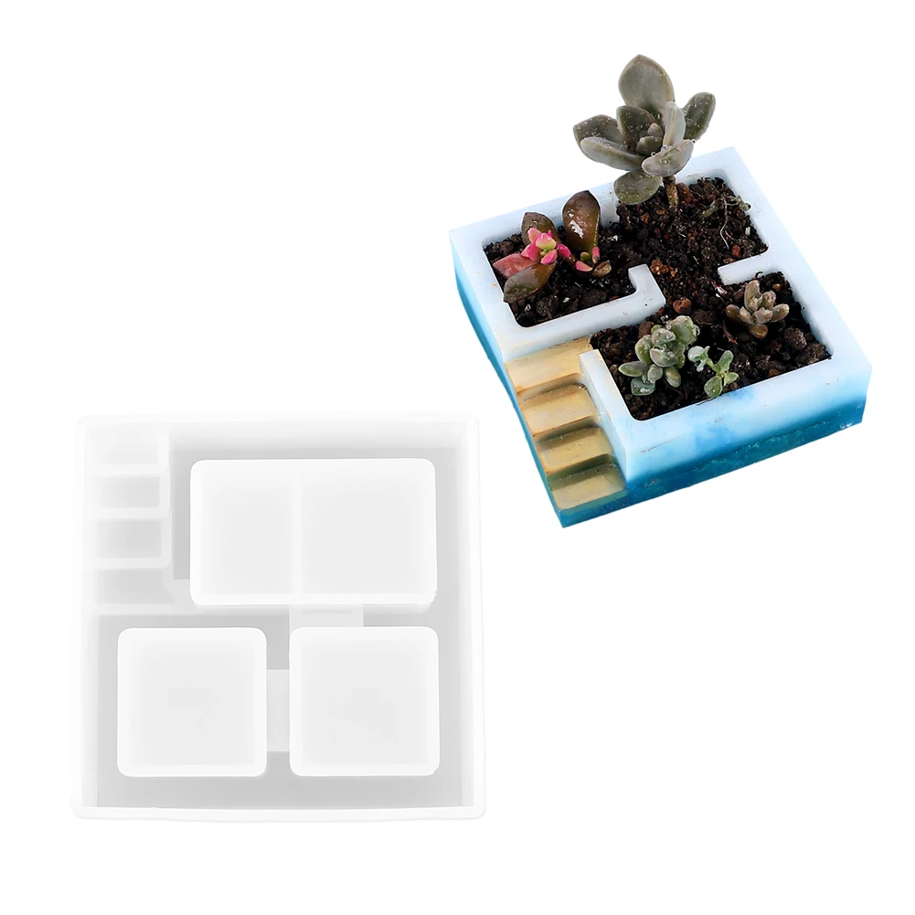 Square Jewelry Storage Box Flowerpot Silicone Epoxy Resin Mold DIY Craft Casting Tools Home Decoration
Square Jewelry Storage Box Flowerpot Silicone Epoxy Resin Mold DIY Craft Casting Tools Home Decoration