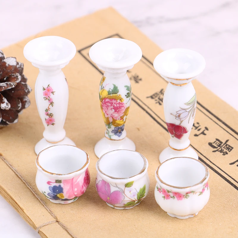 1set Dollhouse Miniature Mini Ceramic Roman Column Flowerpot Simulation Flower Pot Bouquet Accessories for Doll House Decor
1set Dollhouse Miniature Mini Ceramic Roman Column Flowerpot Simulation Flower Pot Bouquet Accessories for Doll House Decor