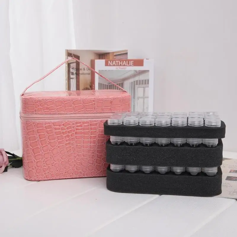 84 Bottles PU Leather Diamond Painting Charm Rhinestone Tool Storage Bag Holster Organizer Bead Diamond Embroidery Storage Box
84 Bottles PU Leather Diamond Painting Charm Rhinestone Tool Storage Bag Holster Organizer Bead Diamond Embroidery Storage Box