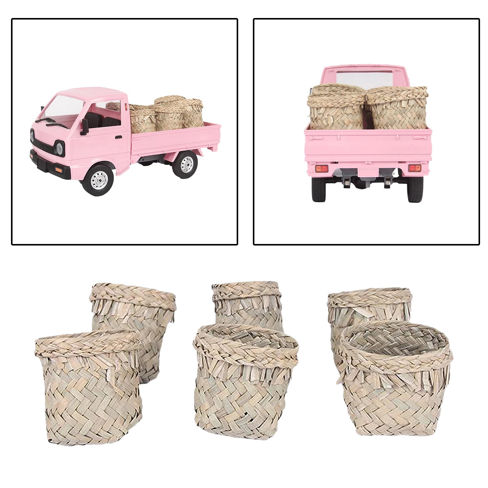 DIY 6x1:16 масштаб Соломенные Корзины Миниатюрная модель для 1/10 WPL D12 RC Car Decor
DIY 6x1:16 масштаб Соломенные Корзины Миниатюрная модель для 1/10 WPL D12 RC Car Decor