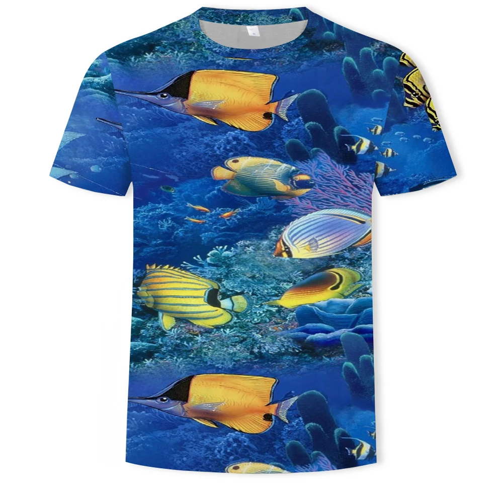Underwater world fish paradise 3D printing men's and women's t-shirt hot-selling summer fishing graphic t-shirt outdoor leisure
Underwater world fish paradise 3D printing men's and women's t-shirt hot-selling summer fishing graphic t-shirt outdoor leisure