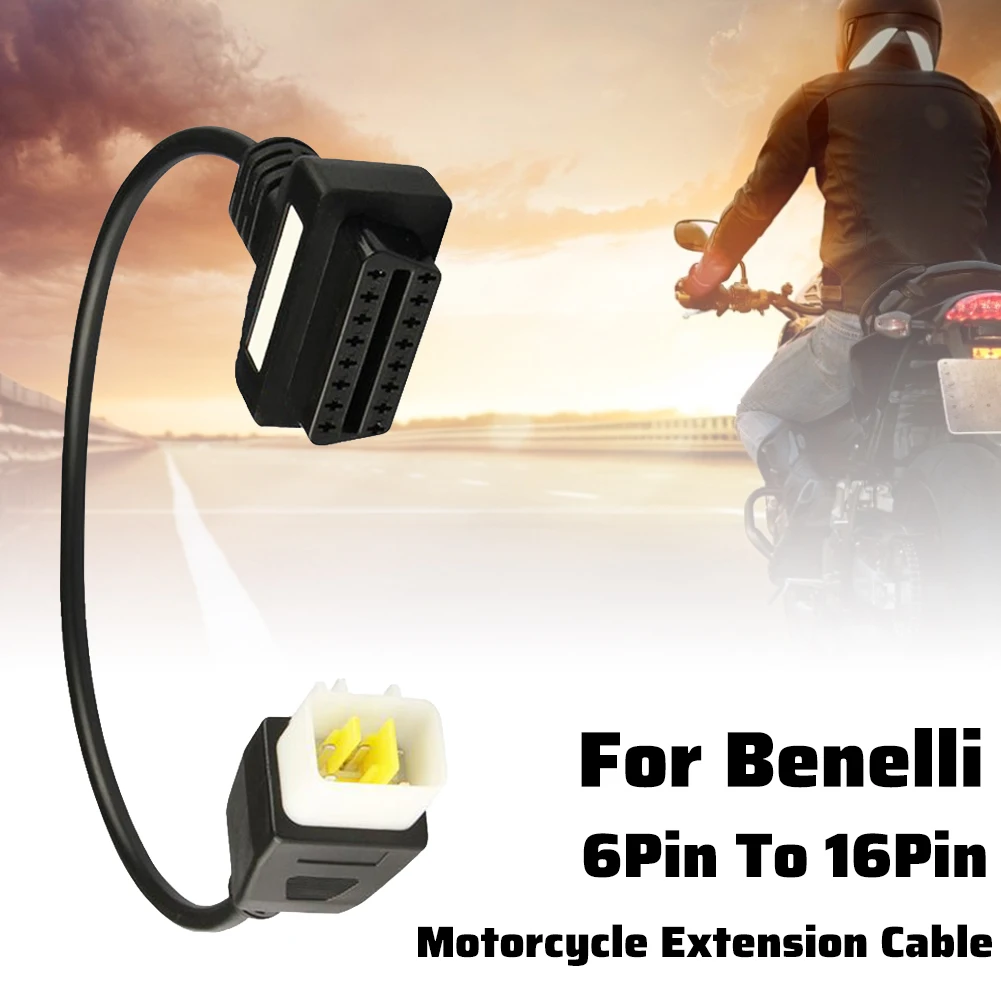 Diagnostics 6 Pin To OBD2 16 Pin Adaptor Cable Fits For For Benelli Motorcycle OBD2 Extension Cable Diagnostic Adapter
Diagnostics 6 Pin To OBD2 16 Pin Adaptor Cable Fits For For Benelli Motorcycle OBD2 Extension Cable Diagnostic Adapter