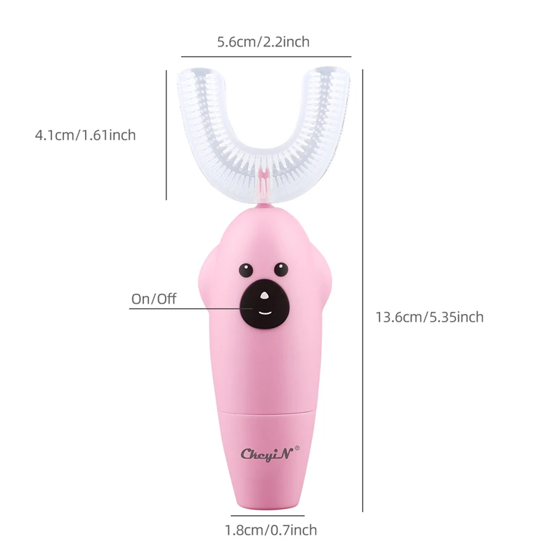 U Shaped Electric Toothbrush Kids Automatic Silicone Tooth Brush Child Teeth Cleaner Waterproof Toothbrush 3-12 Years Oral Care
U Shaped Electric Toothbrush Kids Automatic Silicone Tooth Brush Child Teeth Cleaner Waterproof Toothbrush 3-12 Years Oral Care