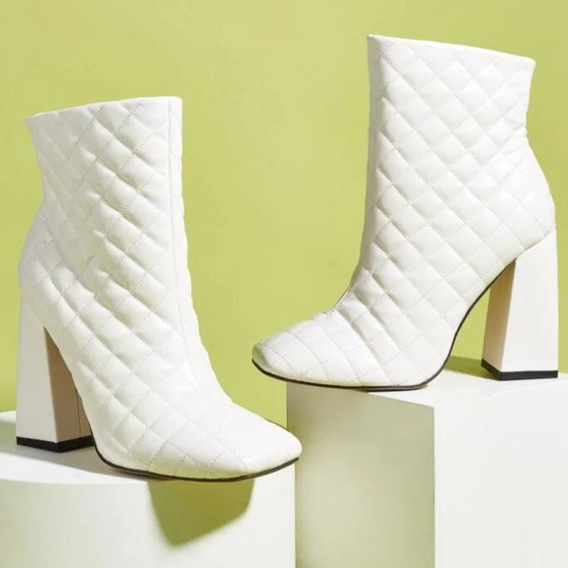 Women's Winter Boots Women Square Toe Lingge Knight Boots Thick Heel Short Boots Fashion Ankle Boots Autumn Ladies Leather Boots
Women's Winter Boots Women Square Toe Lingge Knight Boots Thick Heel Short Boots Fashion Ankle Boots Autumn Ladies Leather Boots