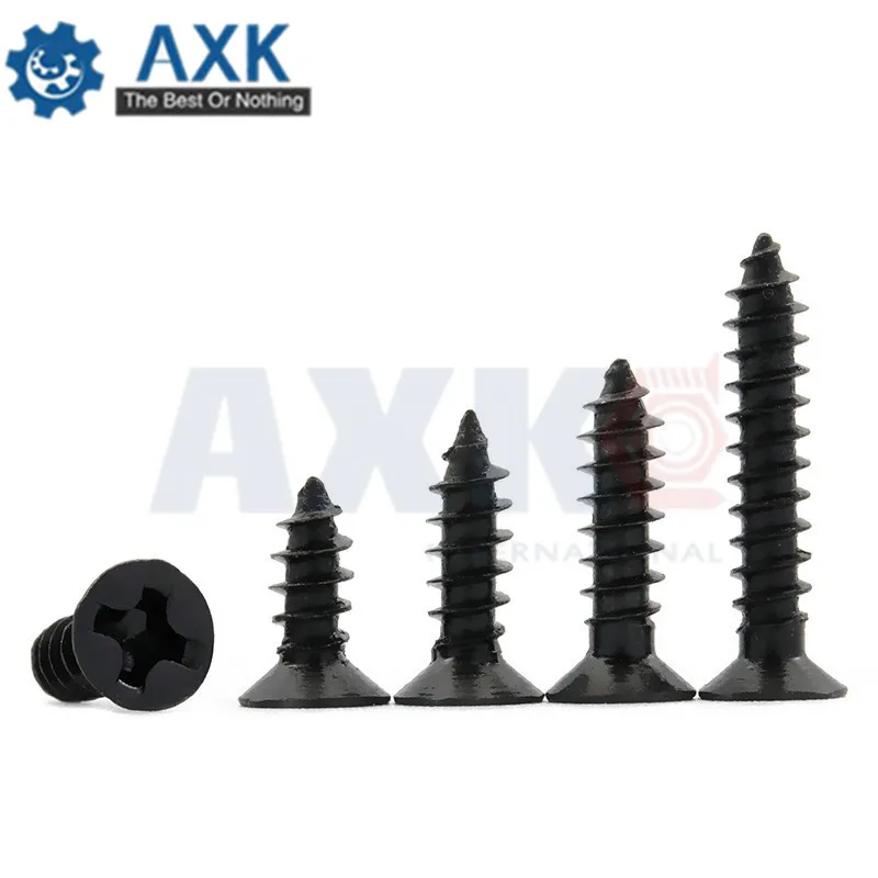 AXK 100pcs Self Tapping Screws M1.7 M2 M2.3 M2.6 M3 Laptop Screws Computer Screws Small Philips Pan Head Black Carbon Steel
AXK 100pcs Self Tapping Screws M1.7 M2 M2.3 M2.6 M3 Laptop Screws Computer Screws Small Philips Pan Head Black Carbon Steel