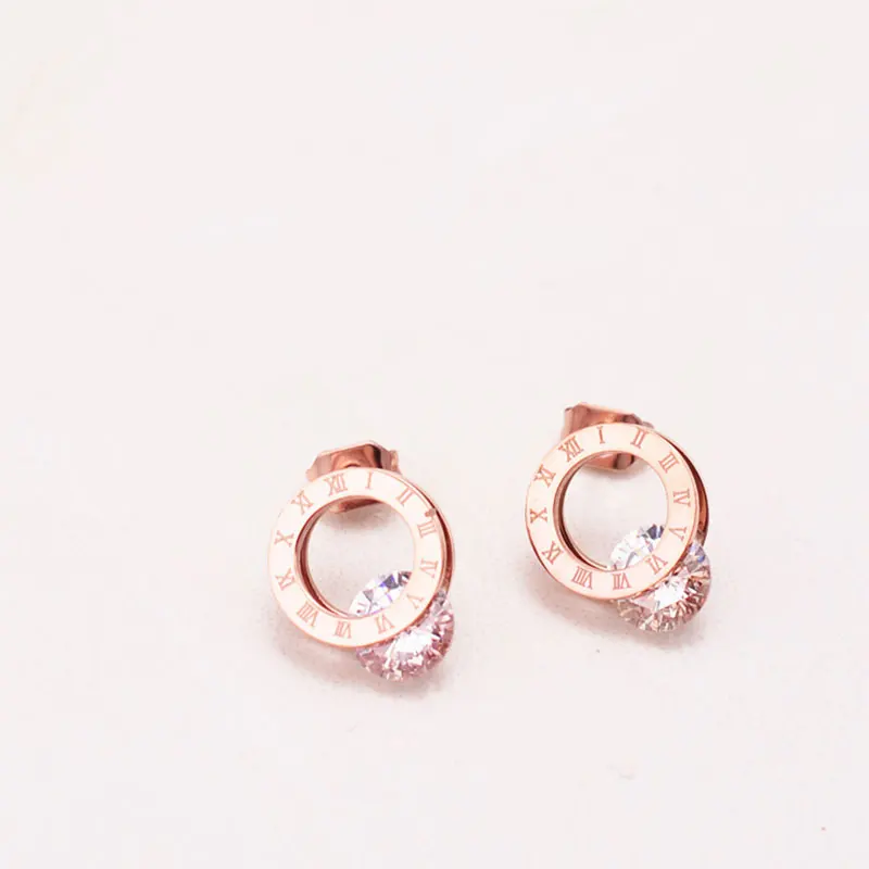 Trendy Shine Zirconia Rose 316L Stainless Steel Earrings Brincos For Women Fashion Jewelry Never Fade
Trendy Shine Zirconia Rose 316L Stainless Steel Earrings Brincos For Women Fashion Jewelry Never Fade