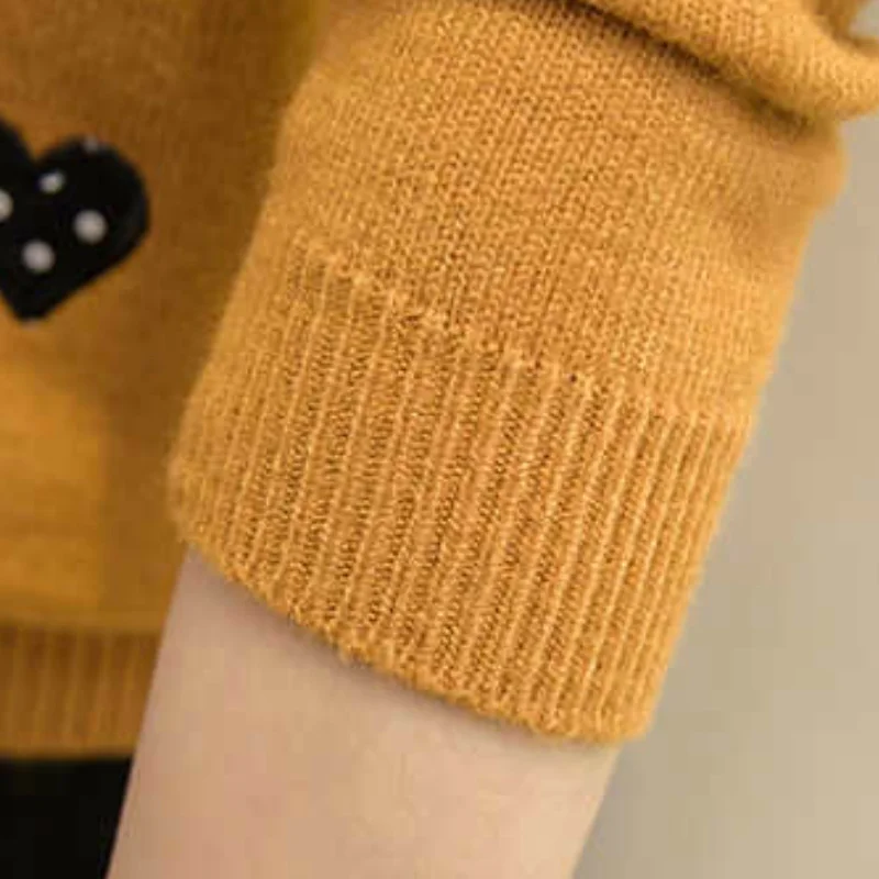 Pullover Women Embroidery Plus Size 2XL Trendy Casual Fake Two Piece Womens Sweaters Chic Korean Style All-match Daily Simple
Pullover Women Embroidery Plus Size 2XL Trendy Casual Fake Two Piece Womens Sweaters Chic Korean Style All-match Daily Simple