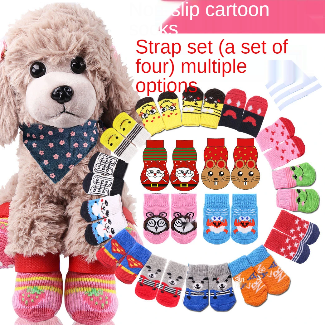 Dog Socks 2 Pairs Puppy Paw Protection Adjustable & Detachable Magic Tape for Doggy Indoor to Protect The Floor from Abrasion
Dog Socks 2 Pairs Puppy Paw Protection Adjustable & Detachable Magic Tape for Doggy Indoor to Protect The Floor from Abrasion