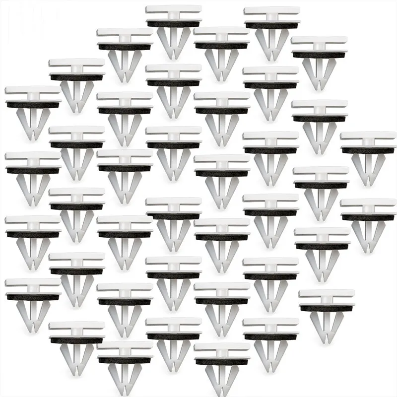 40PCS OEM # W716503-S300 22033A Rocker Panel & Deck Lid Moulding Clips with sealer Fits 9 MM Holes for Ford Fusion MKZ 2013 on
40PCS OEM # W716503-S300 22033A Rocker Panel & Deck Lid Moulding Clips with sealer Fits 9 MM Holes for Ford Fusion MKZ 2013 on