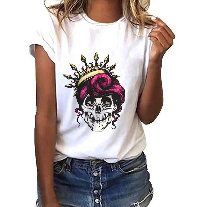 Women Harajuku Cartoon Pattern Womens Tops Funny Aesthetic Summer New Female O Neck T-shirt Loose Casual Short Sleeve White Tees
Women Harajuku Cartoon Pattern Womens Tops Funny Aesthetic Summer New Female O Neck T-shirt Loose Casual Short Sleeve White Tees
