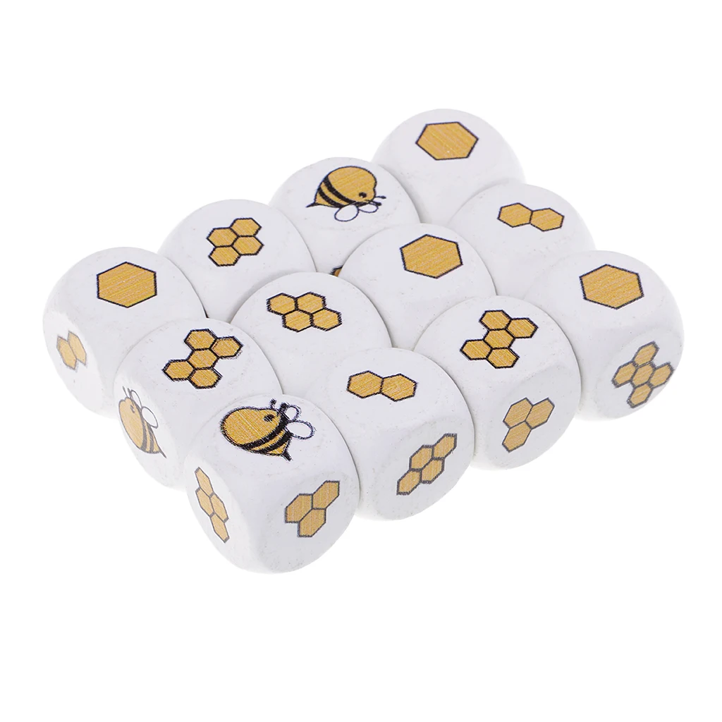 7 pcs Multi-Sided Dice 12 Pieces White Printed Wooden Natural Blocks DIY Embellishment Decorative Wood Dices for Playing Games
7 pcs Multi-Sided Dice 12 Pieces White Printed Wooden Natural Blocks DIY Embellishment Decorative Wood Dices for Playing Games