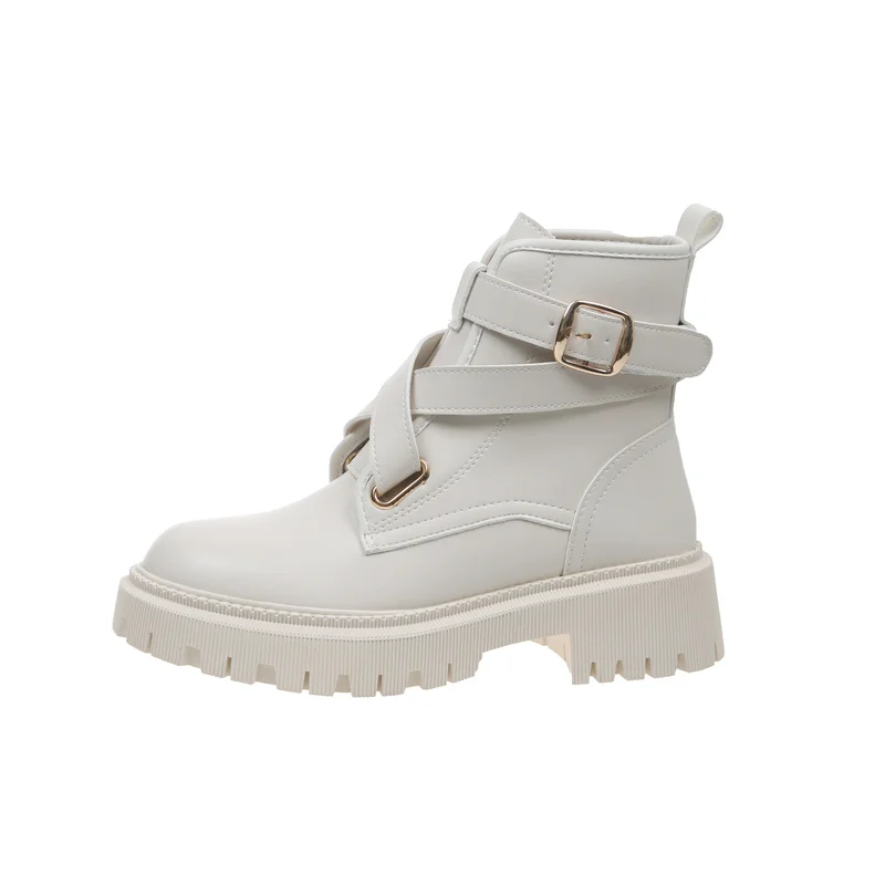 Женские ботинки на толстой подошве, красные однотонные ботинки с круглым носком, на толстом каблуке, с ремешком и пряжкой, осень 2021
Женские ботинки на толстой подошве, красные однотонные ботинки с круглым носком, на толстом каблуке, с ремешком и пряжкой, осень 2021