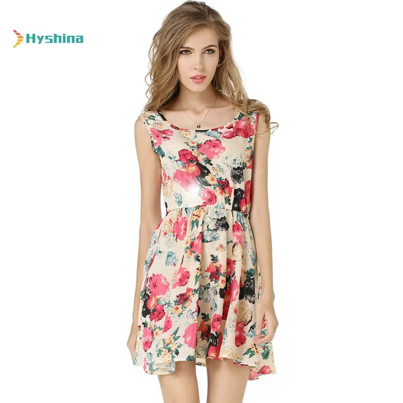 Summer Base Dress Sleeveless Printed Chiffon Dress Flower Vest Dress
Summer Base Dress Sleeveless Printed Chiffon Dress Flower Vest Dress