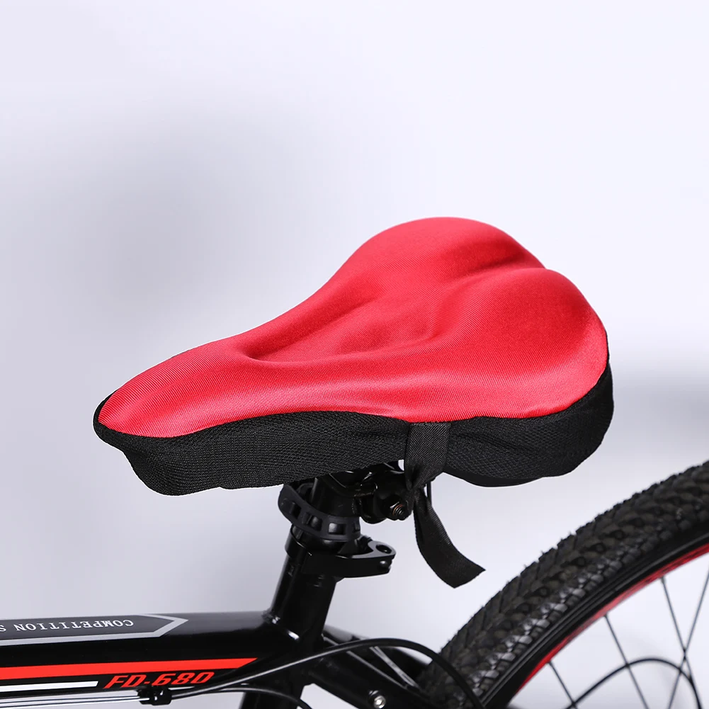 Bicycle Seat Cushion Silicone with Tail Light Thicken Widen Soft MTB Mountain Bike Saddle Cover Breathable Comfortable Cycling 
Bicycle Seat Cushion Silicone with Tail Light Thicken Widen Soft MTB Mountain Bike Saddle Cover Breathable Comfortable Cycling