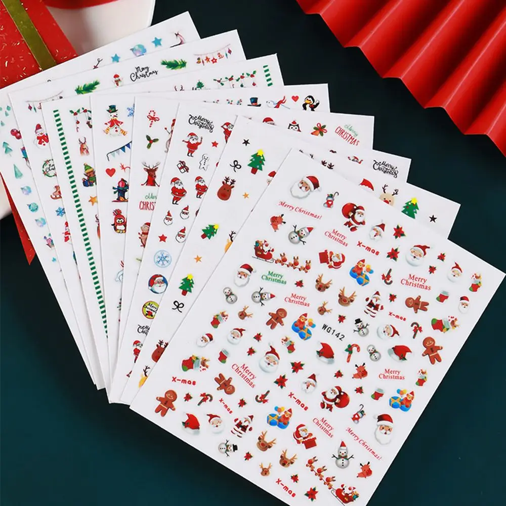 Santa Claus Christmas Sliders Decals Manicure DIY Nail Decoration Christmas Nail Art Snowflake Nail Stickers 
Santa Claus Christmas Sliders Decals Manicure DIY Nail Decoration Christmas Nail Art Snowflake Nail Stickers