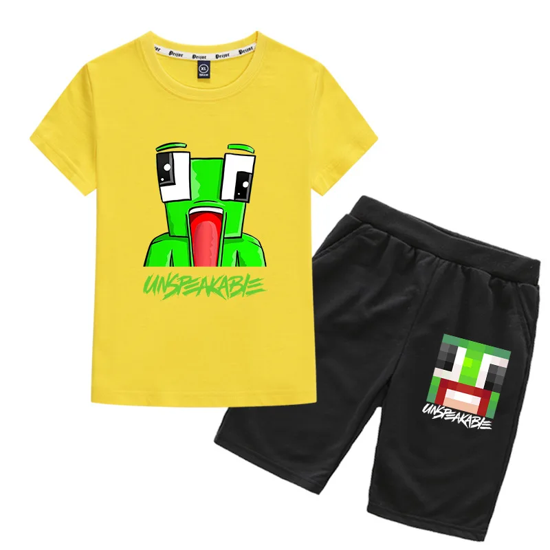 Unspeakable Inspired Youtube Boys T-Shirts Gaming Kids sweatshirt T-Shirt Short sleeve suit For Girls Tops Children Clothing
Unspeakable Inspired Youtube Boys T-Shirts Gaming Kids sweatshirt T-Shirt Short sleeve suit For Girls Tops Children Clothing