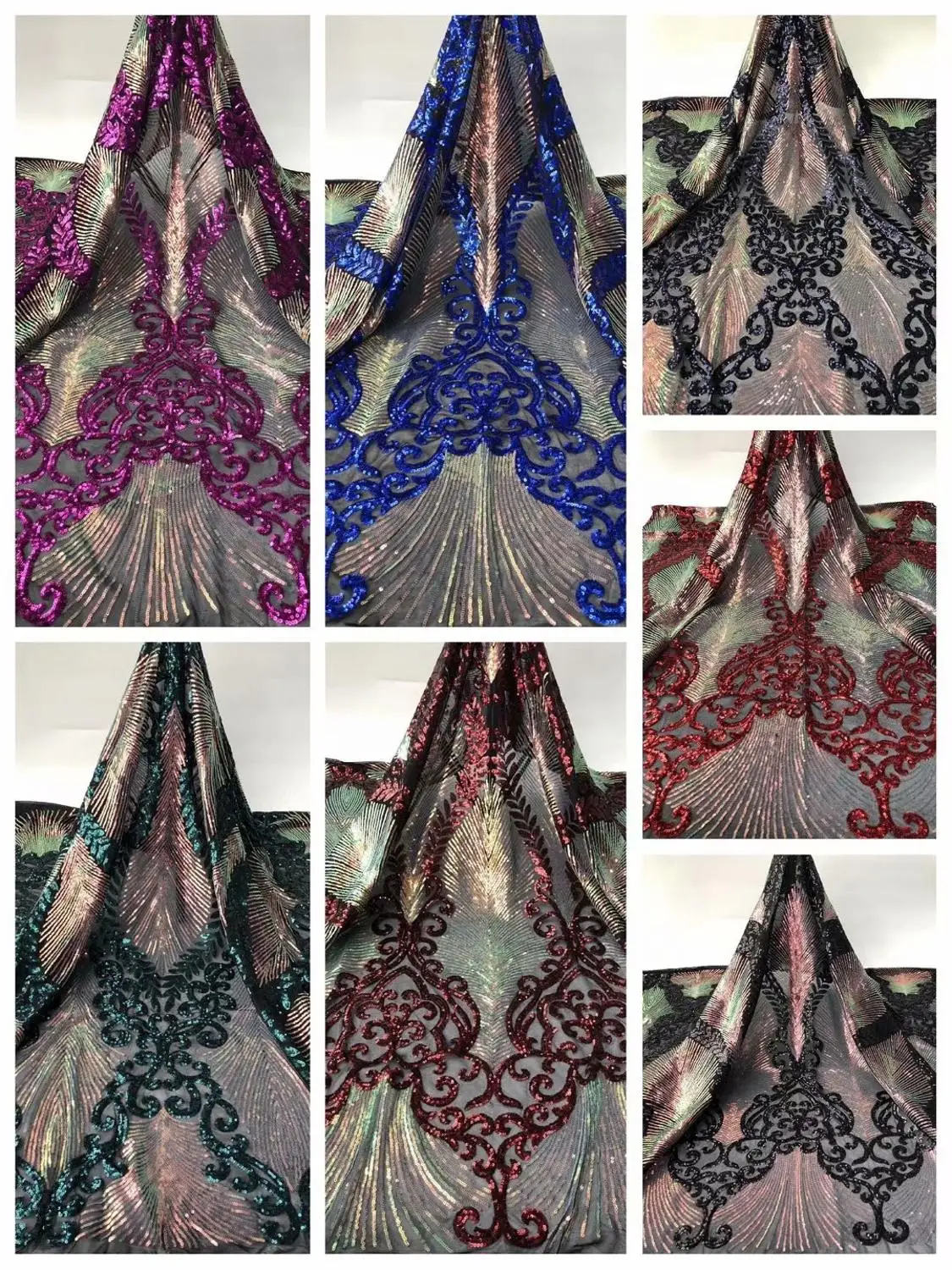 Latest French net lace Free shipping black embroider sequins lace fabric for party dress African sequins fabric high quality
Latest French net lace Free shipping black embroider sequins lace fabric for party dress African sequins fabric high quality