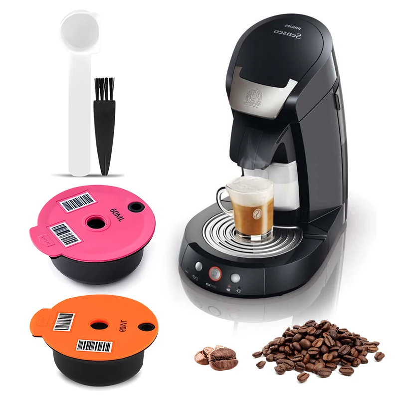 60ML/180ML Reusable Coffee Capsule Pods for BOSCH-s Machine Tassimo Refillable Filter Maker Pod with Spoon Brush Coffee Tool
60ML/180ML Reusable Coffee Capsule Pods for BOSCH-s Machine Tassimo Refillable Filter Maker Pod with Spoon Brush Coffee Tool