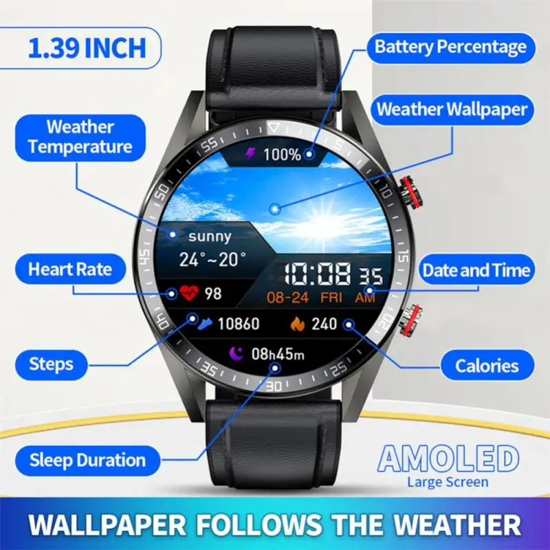 Новинка 2022 мужские умные часы с Bluetooth IP67 водонепроницаемые сенсорным экраном для