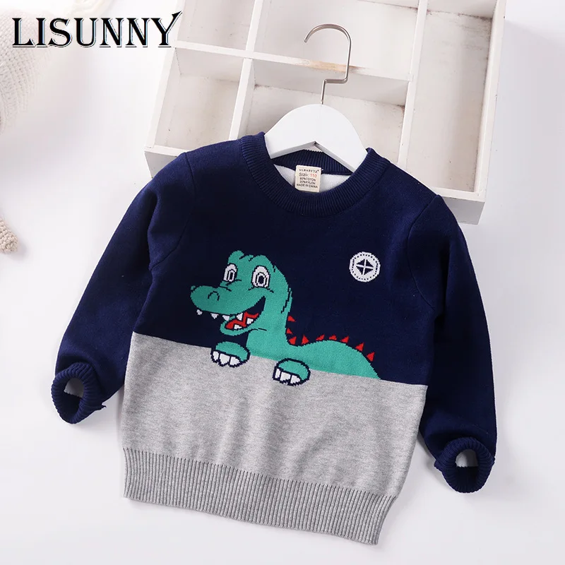 2021 New Autumn Winter Baby Boys Sweater Jumper Cartoon Dinosaur Children Sweaters Toddler Pullover Kids Clothes 2-8y COTTON
2021 New Autumn Winter Baby Boys Sweater Jumper Cartoon Dinosaur Children Sweaters Toddler Pullover Kids Clothes 2-8y COTTON