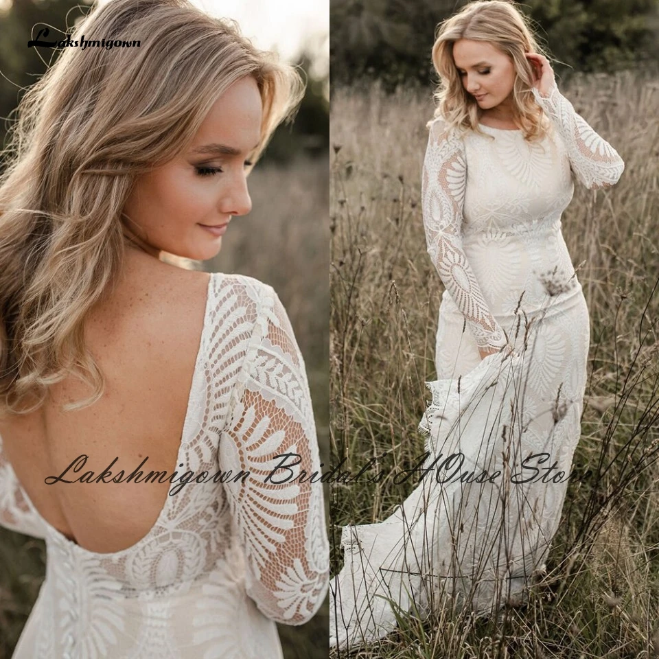 Lakshmigown Lace Mermaid Long Sleeve Wedding Dress 2022 Vestido Boho Civil Bridal Champagne Wedding Gowns Open Back
Lakshmigown Lace Mermaid Long Sleeve Wedding Dress 2022 Vestido Boho Civil Bridal Champagne Wedding Gowns Open Back