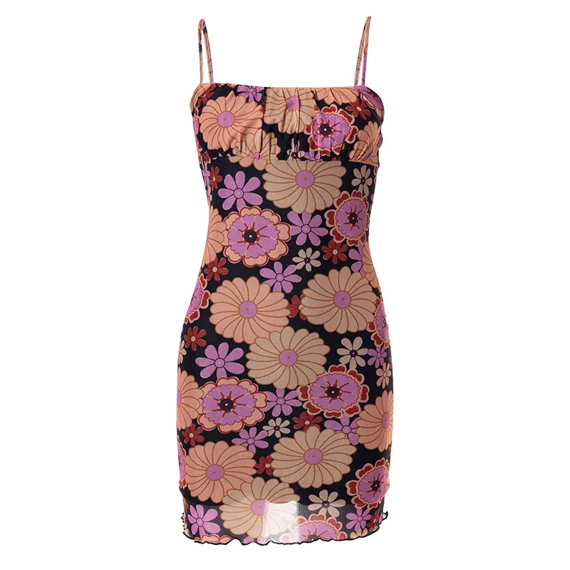 Summer new style women's pullover sling printed mesh low waist bag hip dress women dresses for women party
Summer new style women's pullover sling printed mesh low waist bag hip dress women dresses for women party