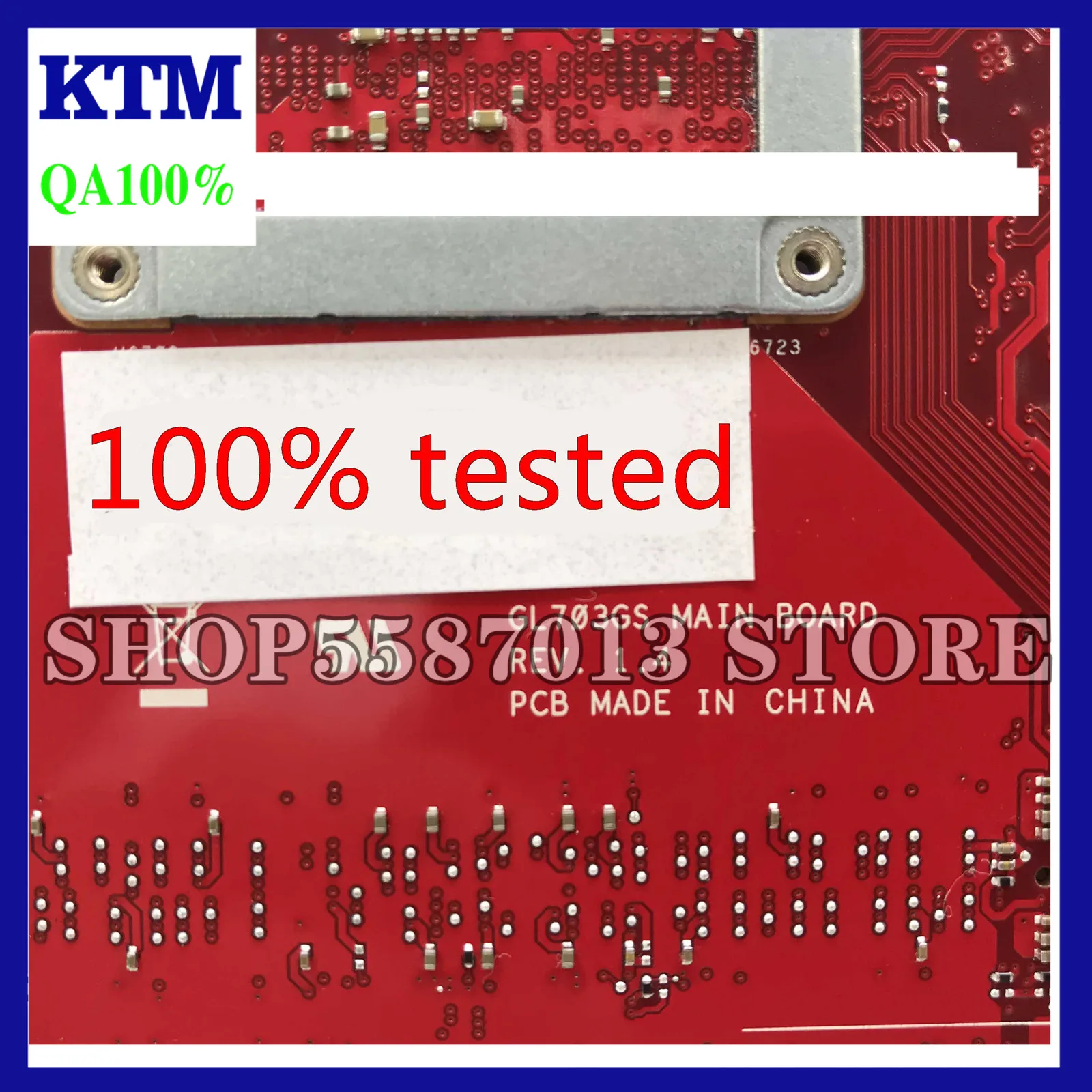 KEFU GL703GS For ASUS GL703 GL703G GL703G GL703VSK S7B3 Laptop Motherboard I7-8750H GTX1060M HM170 DDR4 Original 100% Tested
KEFU GL703GS For ASUS GL703 GL703G GL703G GL703VSK S7B3 Laptop Motherboard I7-8750H GTX1060M HM170 DDR4 Original 100% Tested