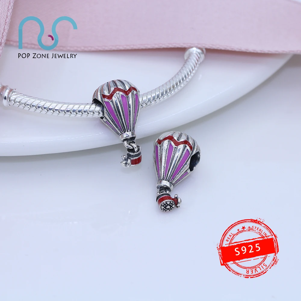 Fit Original Pandora Charm Bracelets Blue Red Hot Air Balloon Travel Charm 925 Sterling Silver Fine Beads DIY New Jewelry
Fit Original Pandora Charm Bracelets Blue Red Hot Air Balloon Travel Charm 925 Sterling Silver Fine Beads DIY New Jewelry
