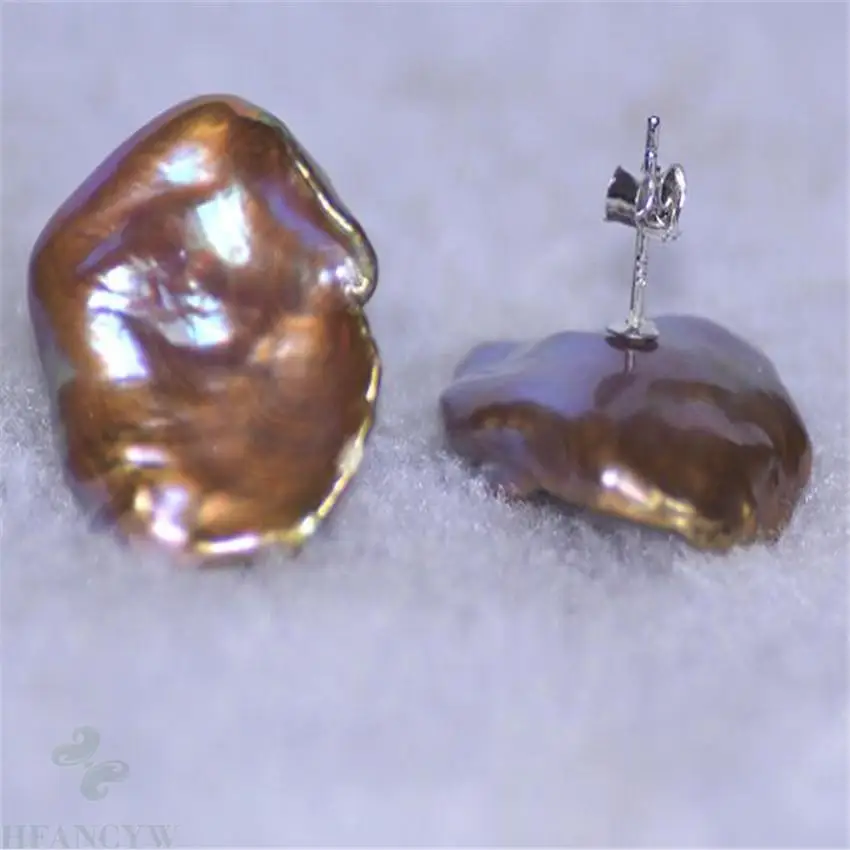 15-16mm Flawless Multi-color Baroque Petal Pearl Earring Silver Ear Stud fashion accessories AAA classic gorgeous jewelry
15-16mm Flawless Multi-color Baroque Petal Pearl Earring Silver Ear Stud fashion accessories AAA classic gorgeous jewelry