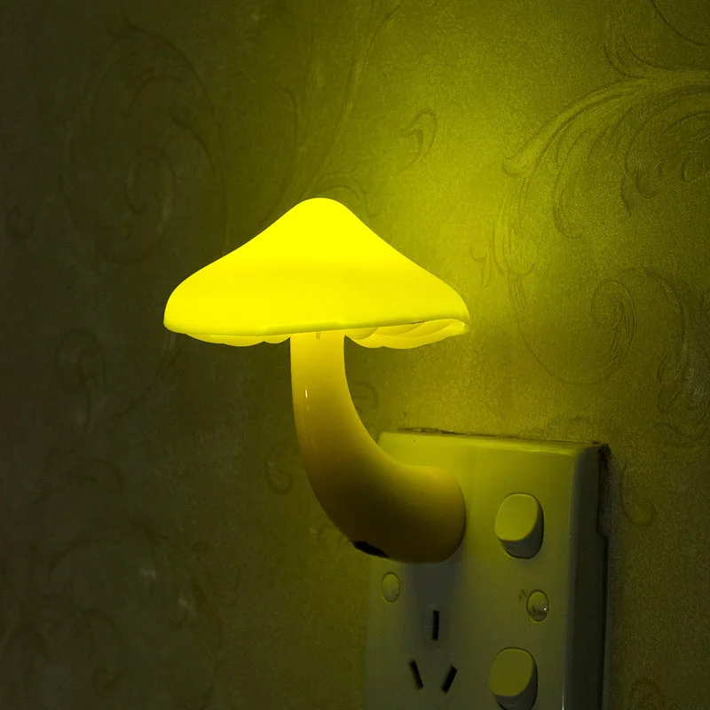 LED Night Lamp EU US Plug Mushroom Lamp Smart Light Control Sensor Lights Wall Bedside Lamp For Children'S Bedroom Lighting
LED Night Lamp EU US Plug Mushroom Lamp Smart Light Control Sensor Lights Wall Bedside Lamp For Children'S Bedroom Lighting