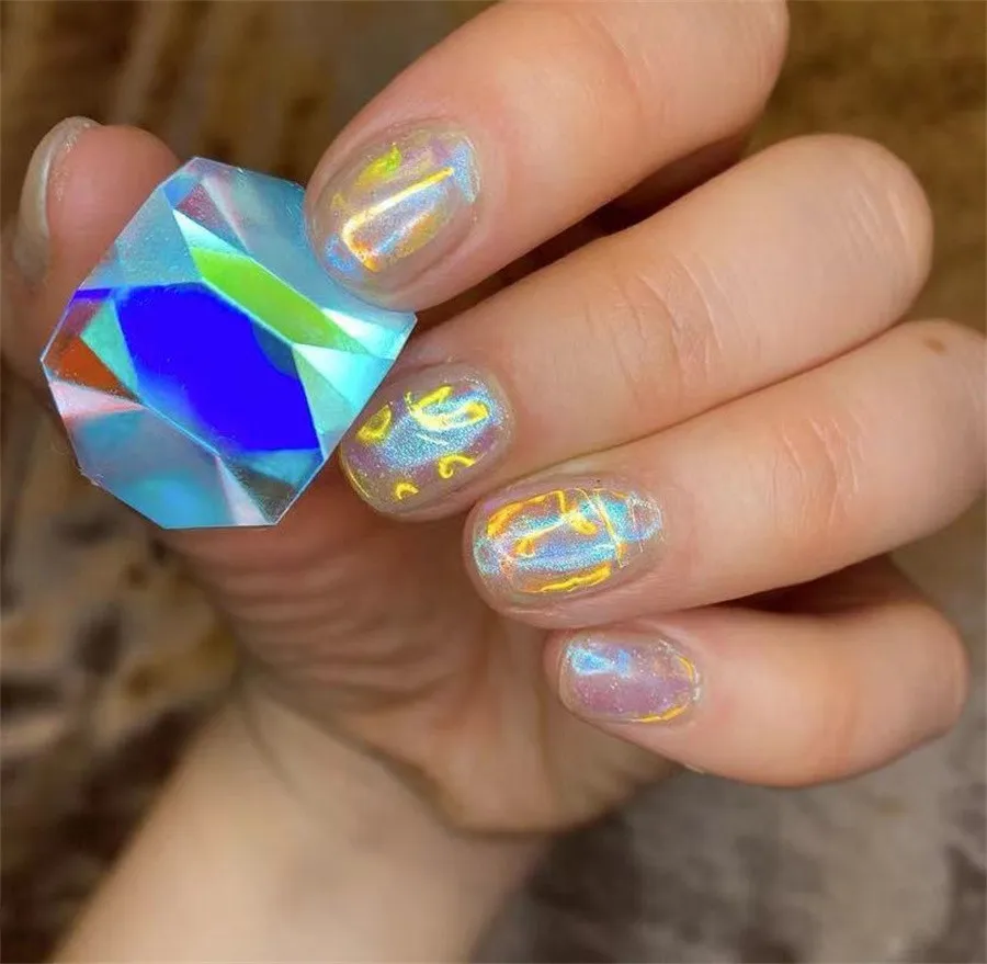 2021 Japanese Aurora Film Nails Foil Sticker Cellophone Paper Manicure Decoration Holographics Accessories Nail Decal
2021 Japanese Aurora Film Nails Foil Sticker Cellophone Paper Manicure Decoration Holographics Accessories Nail Decal