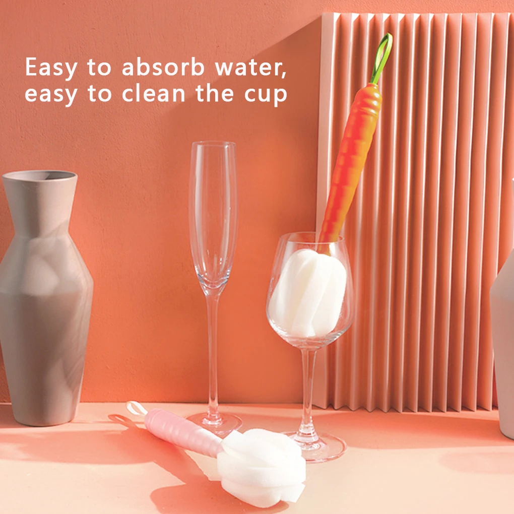 Long Handle Carrot Cup Brush Dirt Removal Sponge Pot Bottle Mug Scourer Cleaning Tool
Long Handle Carrot Cup Brush Dirt Removal Sponge Pot Bottle Mug Scourer Cleaning Tool