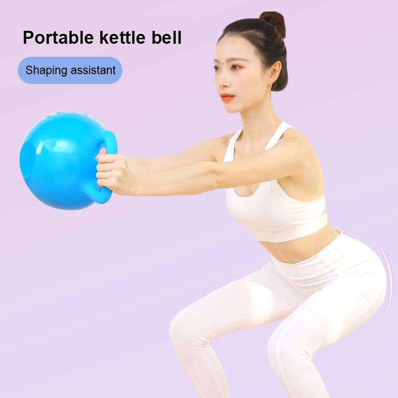 

Yoga Water-filled Kettle Bell Fitness Equipment 4-12LB Adjustable Water Kettlebell Dumbbell Double Handles Pilates Body Shaping