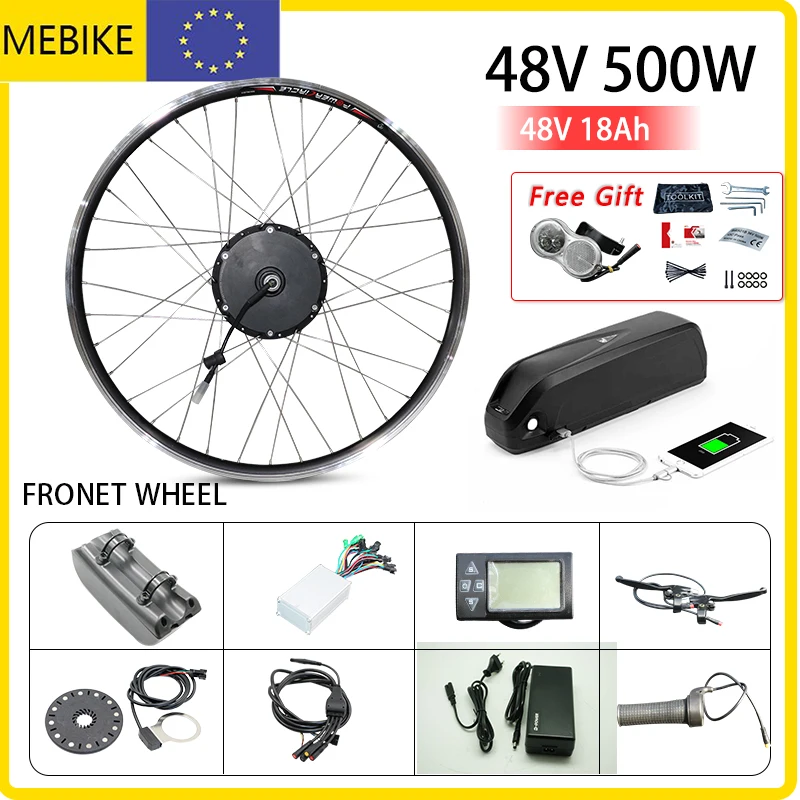 48V 500W Ebike Conversion Kit Front Wheel DIY Geared Brushless Motor Electric Bike Conversion Kit 20’’26’’700c Free Shipping
48V 500W Ebike Conversion Kit Front Wheel DIY Geared Brushless Motor Electric Bike Conversion Kit 20’’26’’700c Free Shipping