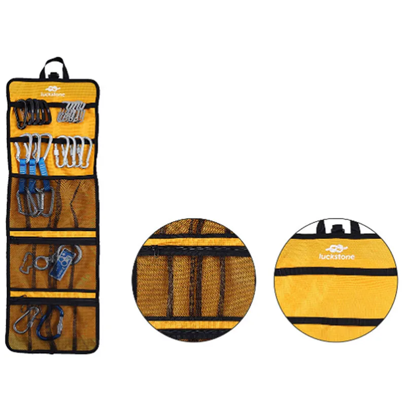 Folding Lightweight Rock Climbing Arborist Caving Quickdraw Sling Carabiner Hook Gear Equipment Collection Gear Arrange Bag
Folding Lightweight Rock Climbing Arborist Caving Quickdraw Sling Carabiner Hook Gear Equipment Collection Gear Arrange Bag