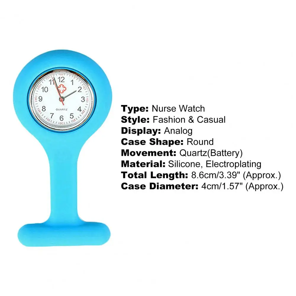 New Solid Color Clip On Analog Digital Cute Silicone High Quality Nurse Watch Brooch Fob Pocket Tunic Quartz Movement Watch
New Solid Color Clip On Analog Digital Cute Silicone High Quality Nurse Watch Brooch Fob Pocket Tunic Quartz Movement Watch